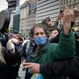 Small business owners affected by Argentina's 10-week coronavirus lockdown protest in central Buenos Aires as talks on renegotiating the country's massive debt burden continue with international creditors