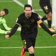 Old head: Barcelona captain 
Lionel Messi celebrated after his run ended with Vigo defender Lucas Olaza scoring an own goal