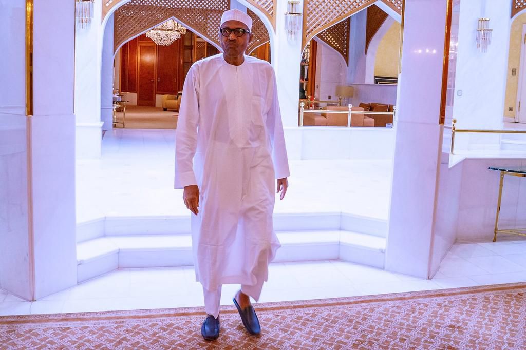 President Muhammadu Buhari. [Twitter/@BashirAhmaad]