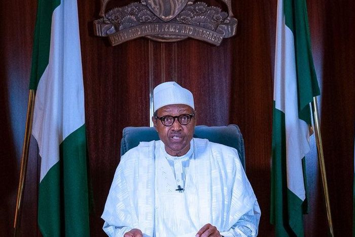 President Muhammadu Buhari. [Twitter/@BashirAhmaad]