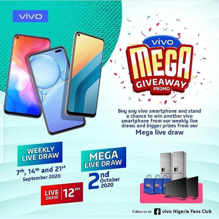 It is a double win for you in the vivo Mega Giveaway Promo
