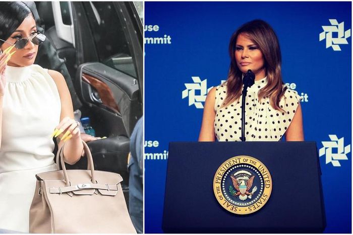 Cardi B took to her Twitter page where she posted the photo of the first lady [Instagram/IamCardiB] [Instagram/Flotus]