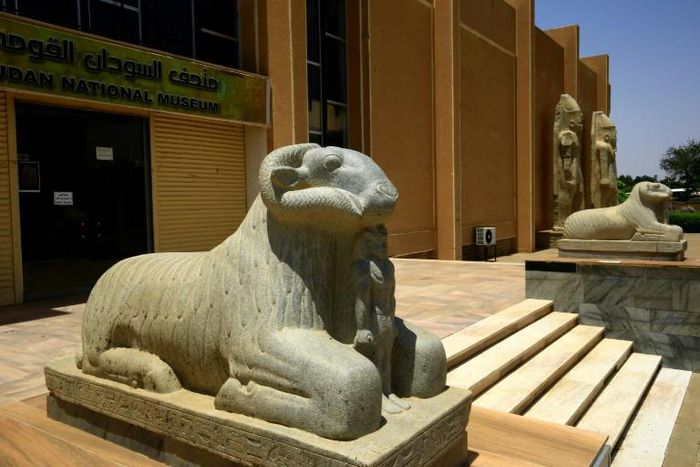These statues guard the entrance to the Sudan National in Khartoum which is to get a face-lift after years of neglect