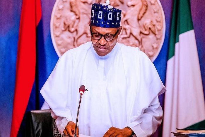 President Muhammadu Buhari. [Twitter@BashirAhmaad]