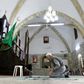 A man prays at Al-Khadra mosque in the old quarter of the West Bank town of Nablus; The Palestinian Authority has imposed a night and weekend curfew on the occupied West Bank for the next 14 days due to COVID-19