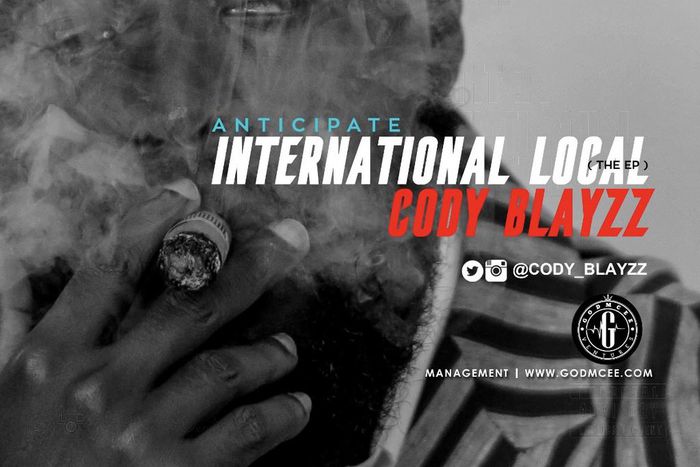 Cody Blayzz unveils artwork for upcoming EP "International Local"