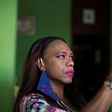 Transgender sex worker Luna Veras, 47, is seen in her apartment in Santo Domingo, Dominican Republic, on August 12, 2020; the pandemic has drastically reduced her income