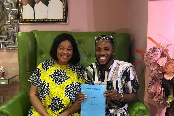 BrightO will star alongside Chinyere Wilfred in the upcoming film titled 'Spellbound' [Instagram/@brighto]