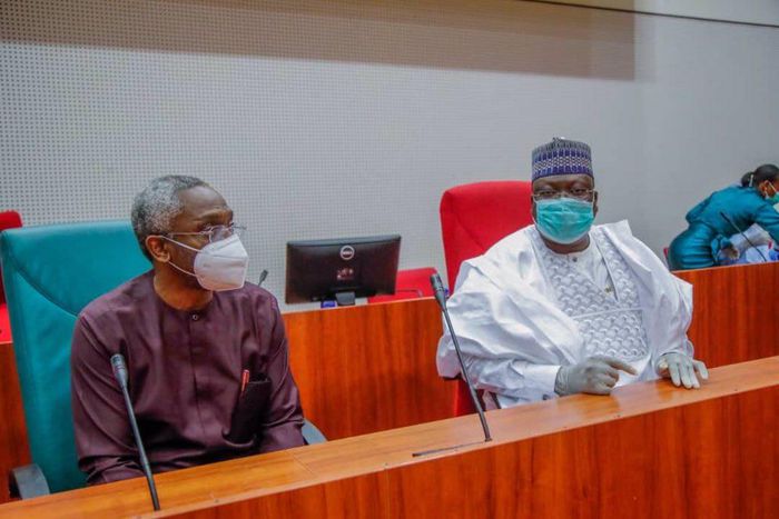 President of Senate, Ahmad Lawan and Speaker of the House of Representatives, Femi Gbajabiamila. [Twitter/@DrAhmadLawan]