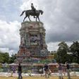 The statue of Robert E. Lee in Richmond, Virginia, on June 18, 2020