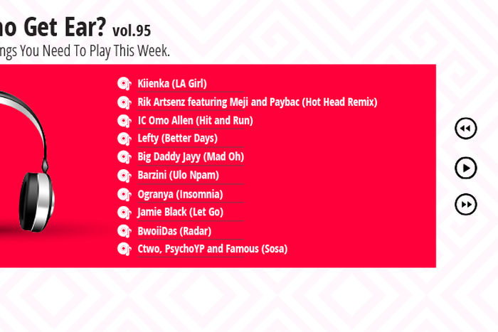Who Get Ear Vol. 95: Here are the songs you need to play this week. (Pulse Nigeria)