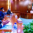 President Muhammadu Buhari receives briefing from Presidential Task Force on COVID-19 led by Chairman, Boss Mustapha; Minister of Health, Osagie Ehanire; Director General of the National Center for Disease Control (NCDC), Dr Chikwe Ihekweazu. [Twitter/...