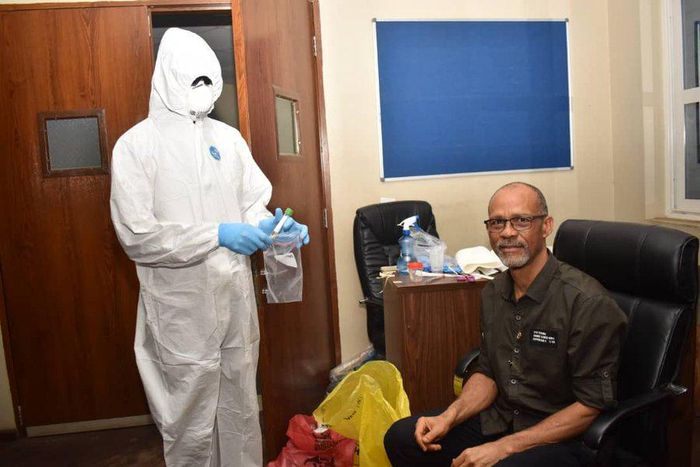 Lagos State Commissioner for Health, Prof. Abayomi is currently in isolation after  testing positive for COVID-19. [Twitter/@ProfAkinAbayomi]