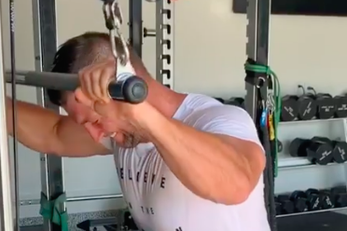 Tim Tebow Shares His Arm Day Routine in Isolation