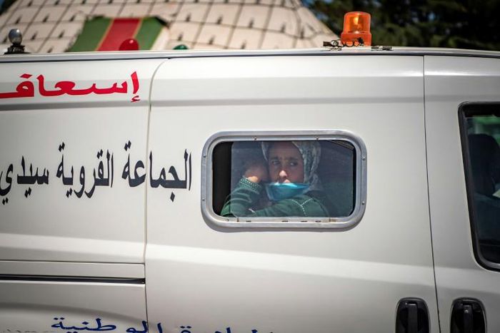 A Moroccan woman who tested positive for COVID-19 was among those transferred from the town of Moulay Bousselham, north of Rabat, to a medical centre
