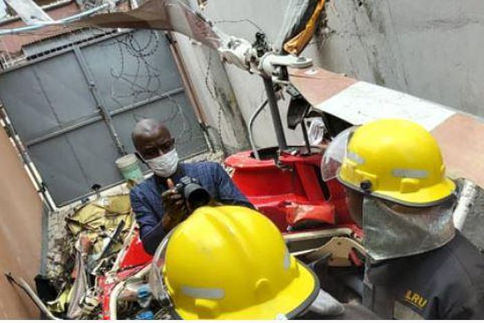 Third victim Lagos helicopter crash is dead. (Punch)