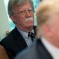 Former US national security advisor John Bolton (L, pictured May 2018) is set to release a tell-all book that contains many damning allegations against US President Donald Trump