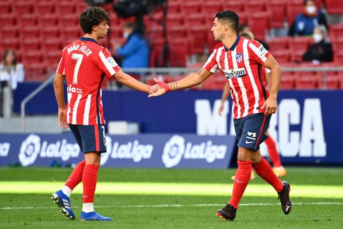 When Luis Suarez came on Joao Felix went off, as did Diego Costa, sparking discussion of how Atletico Madrid could keep all their strikers happy