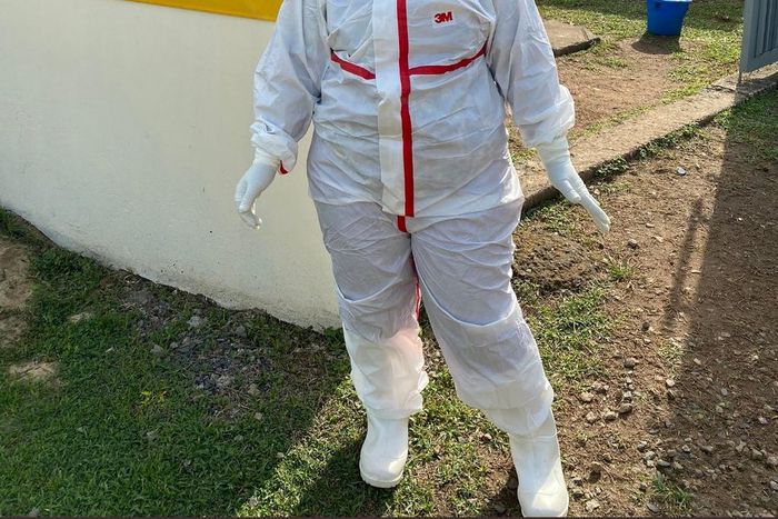 Dr. Bella Nifemi and her colleagues have been treating coronavirus patients at the IDH in Yaba, Lagos (Dr Bella Nifemi)