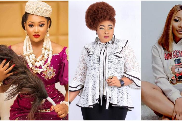 Anunobi's prayers and curses are coming days after Elendu announced that her shop was looted and vandalised by hoodlums. [Instagram/UcheElendu] [Instagram/EuchariaAnunobi] [Instagram/DorisOgala]