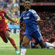 Gyan and Drogba