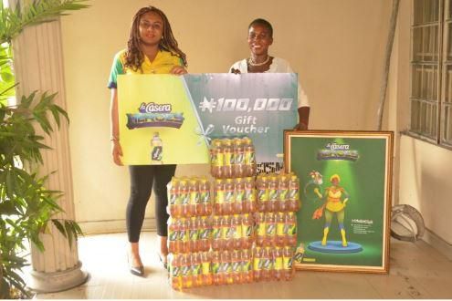 L-R: Maa Maa; Mrs Ikemenogo Chika and Regional State Manager, East 3, The La Casera Company, Nora Odozi at the gift presentation in Port Harcourt.