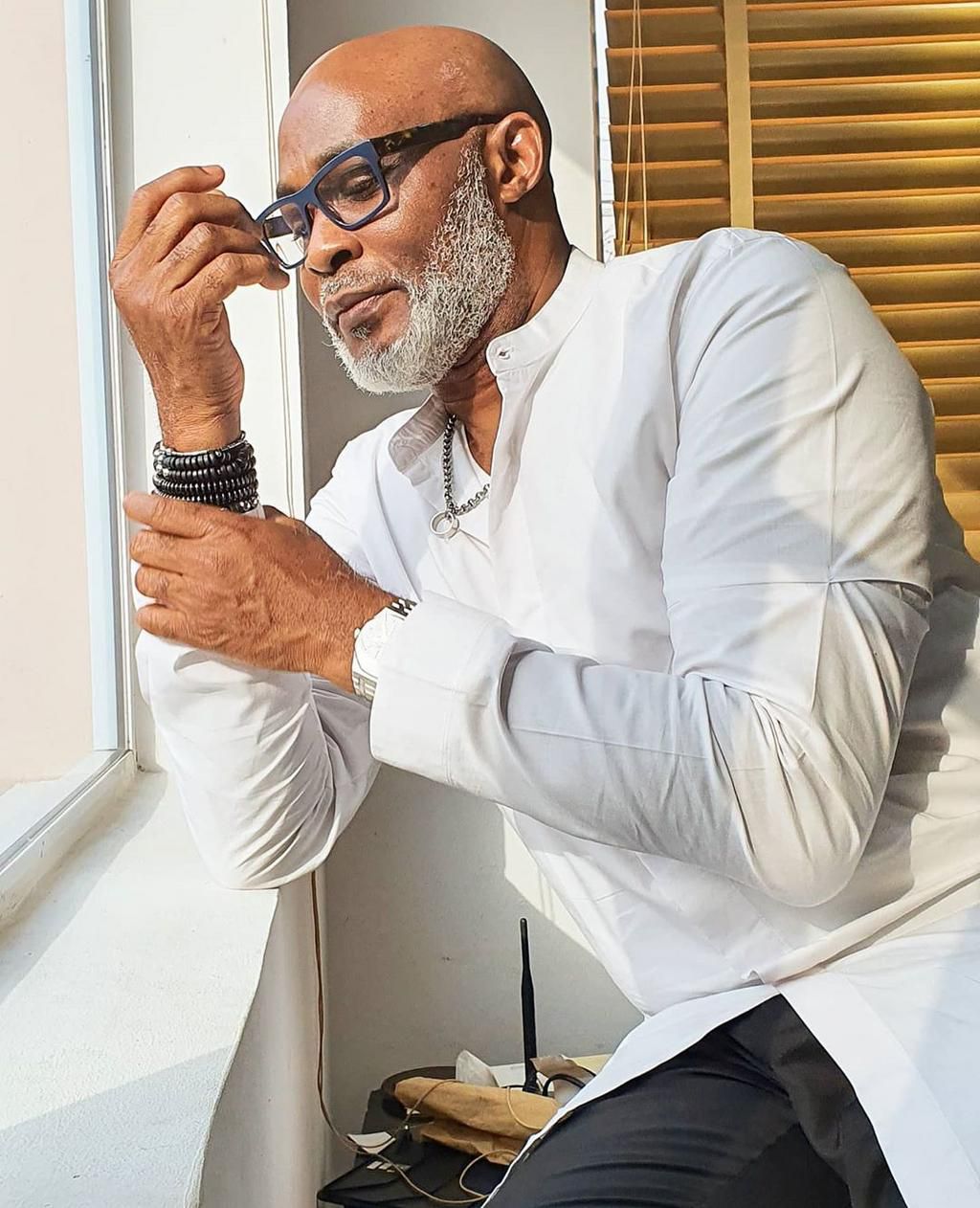 Richard Mofe-Damijo says he would have become a lecturer in a university if he hadn't become an actor [Instagram/MofeDamijo]
