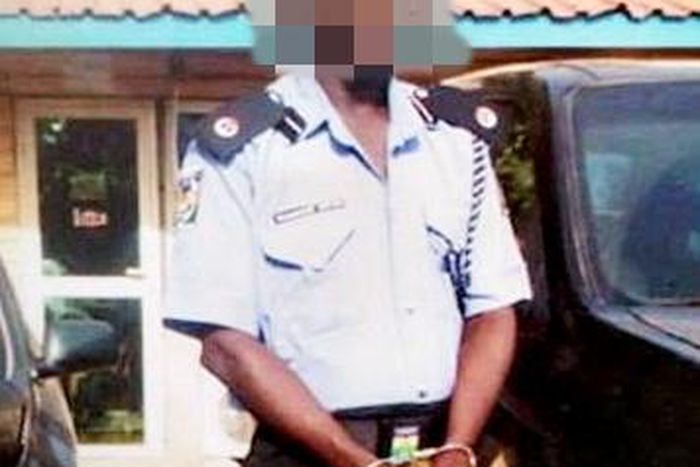 Dismissed police sergeant, Ologunowa Ojo. [Toring]