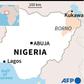 Map of Nigeria locating Kukawa district where jihadists have taken hundreds of hostages