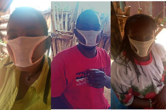 Unscrupulous traders sell female panties to unsuspecting rural residents as facemasks