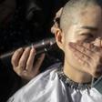 Li Wenzu shaved her head in 2018 in protest at the jailing of her husband Wang Quanzhang during the 709 crackdown