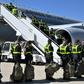 French Securite Civile (Civil Security) personnel board a plane near Paris, as France sends search and rescue experts aboard three military planes loaded with a mobile clinic and medical equipment to Beirut, a day after a powerful explosion there