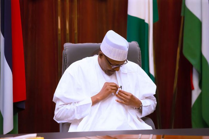 President Muhammadu Buhari. [Twitter@BashirAhmaad]