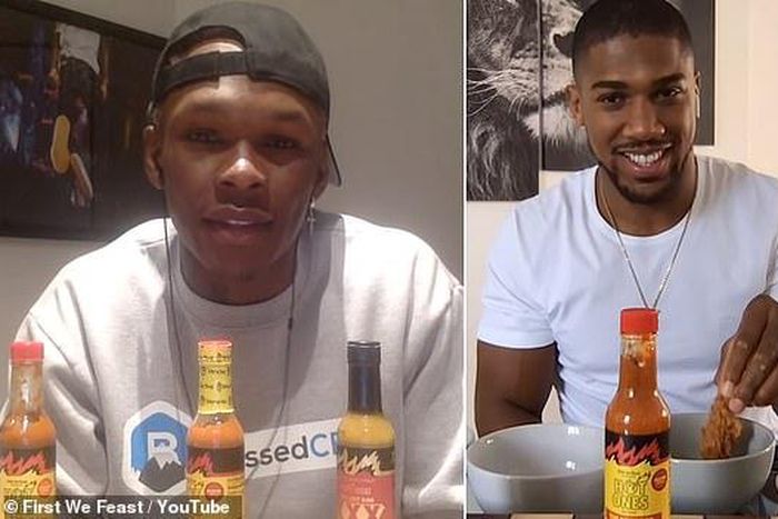 Israel Adesanya and Anthony Joshua  (Youtube/First we Feast)