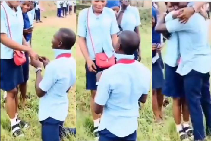 Student proposes to girlfriend to climax the WASSCE