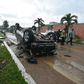 The floods in Ivory Coast's economic capital Abidjan flipped cars and destroyed houses, then were gone as quickly as they came