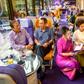 At the headquarters of Thai Airways in Bangkok, diners appear even to have missed plane food as they gobble up spaghetti carbonara served on plastic trays by cabin crew