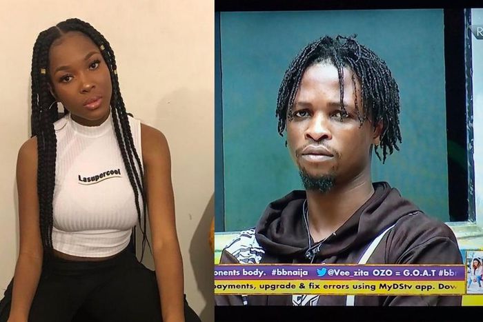 Vee and Laycon [Instagram @veeiye Twitter @@BBNaijafacts]