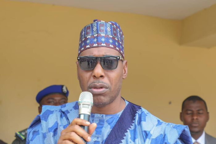 Boko Haram attack: Governor Zulum meets families of fallen policemen. [Twitter/@ProfZulum]