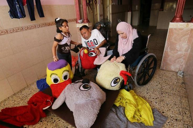 Nihad and his wife Zeinab generate a modest income by selling the dolls and by sending costumed performers to nurseries and schools