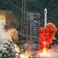 A Long March rocket lifts off from the Xichang Satellite Launch Center in Xichang in China's southwestern Sichuan province in June 2020