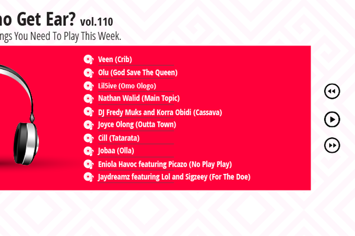 Who Get Ear Vol. 109: Here are the 10 songs you need to play this week. (Pulse Nigeria)