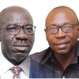 From Left: Political Actors in Edo State, Governor Godwin Obaseki, APC Governorship candidate, Pastor Osagie Ize-Iyamu and the former governor of the state, Adam Oshiomhole. (Punch)