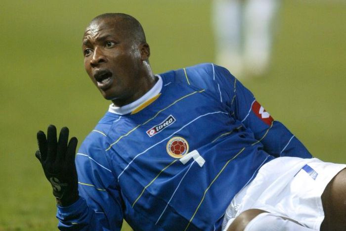 Edwin Congo (pictured 2005) and a one-time doctor to Argentine football icon Diego Maradona were arrested, along with 16 others, for suspected involvement in an international cocaine smuggling ring, police said