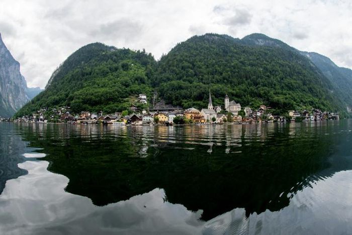 The picturesque village of Hallstatt in Austria had until the coronavirus outbreak been overwhelmed by tourists