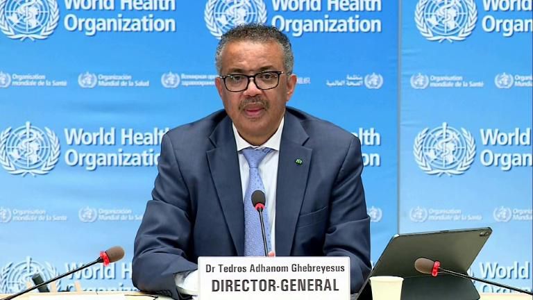 World Health Organization chief Tedros Adhanom Ghebreyesus warns that spikes in a number of countries are being driven by young people "letting down their guard"