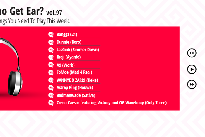 Who Get Ear Vol. 97: Here are the songs you need to play this week. (Pulse Nigeria)