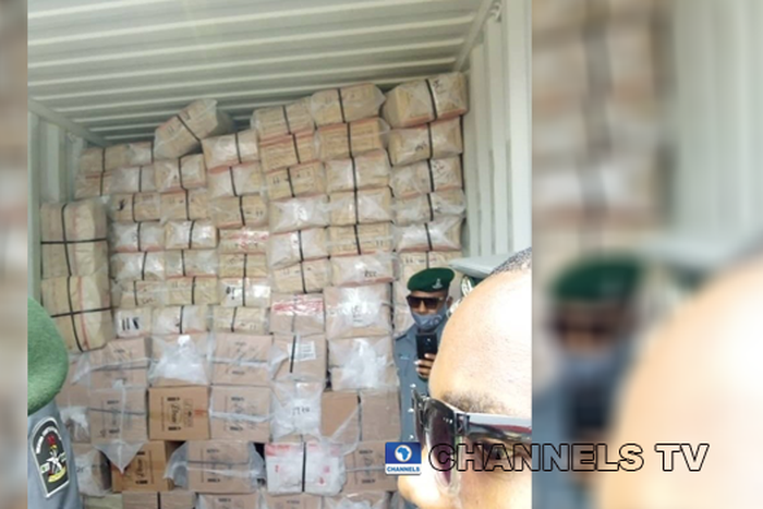 Container laden with Tramadol, codeine seized by police in Lagos (ChannelsTV)