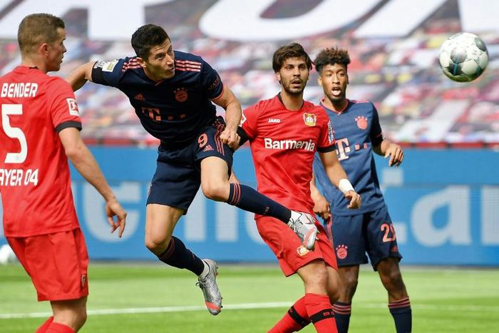 Lewandowski headed in Bayern's fourth goal