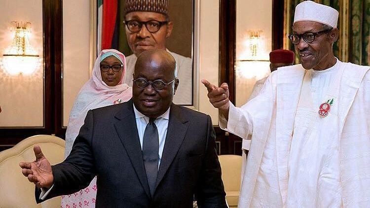 President Muhammadu Buhari meets with Ghana’s President, Nana Akufo-Addo.